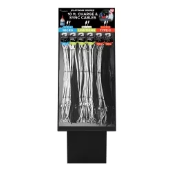 TRAVELOCITY 10FT. CABLE 90PC - FILLED DISPLAY