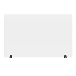 48" x 30" Clear Acrylic Divider w/ 2 Table Top Cla 48" x 30" Clear Acrylic Divider w/ 2 Table Top Cla