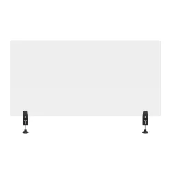 48" x 24" Clear Acrylic Divider w/ 2 Side Desk Cla 48" x 24" Clear Acrylic Divider w/ 2 Side Desk Cla