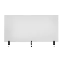 Acrylic Sneeze Guard Desk Divider - 60" x 30" Clam