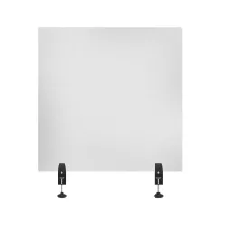 Acrylic Sneeze Guard Desk Divider - 30" x 30" Clam Acrylic Sneeze Guard Desk Divider - 30" x 30" Clam