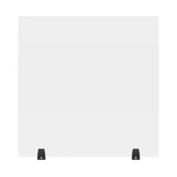 30" x 30" Clear Acrylic Divider w/ 2 Table Top Cla