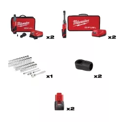 M12 1/4" Ratchet with Hand Tools Bundle