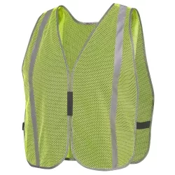 Plain Mesh Safety Vest Stripe - 10 pk (image for) Plain Mesh Safety Vest Stripe - 10 pk
