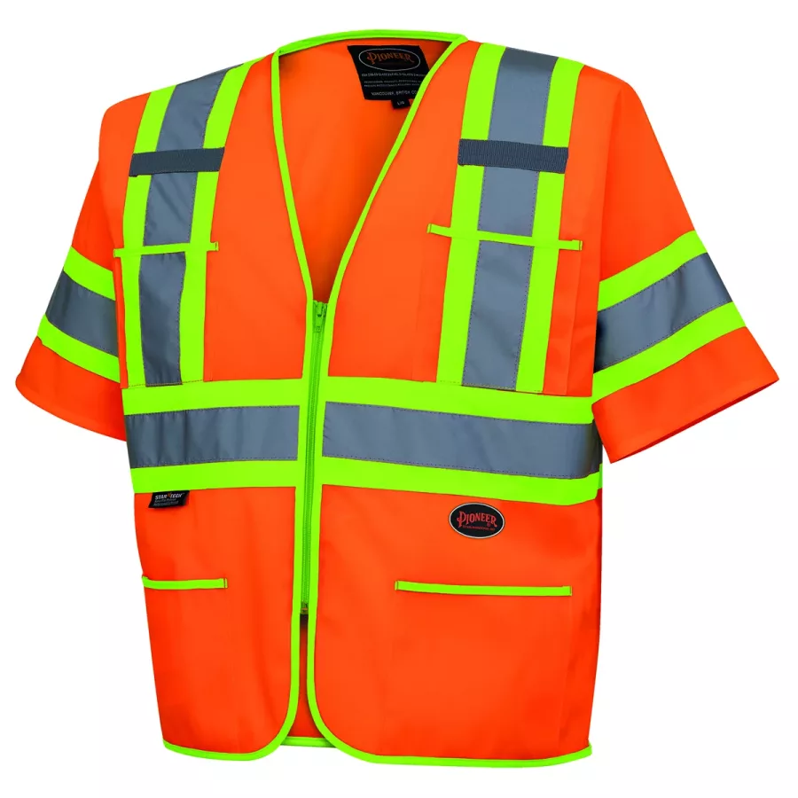 Polyester Sleeved Safety Vest (image for) Polyester Sleeved Safety Vest