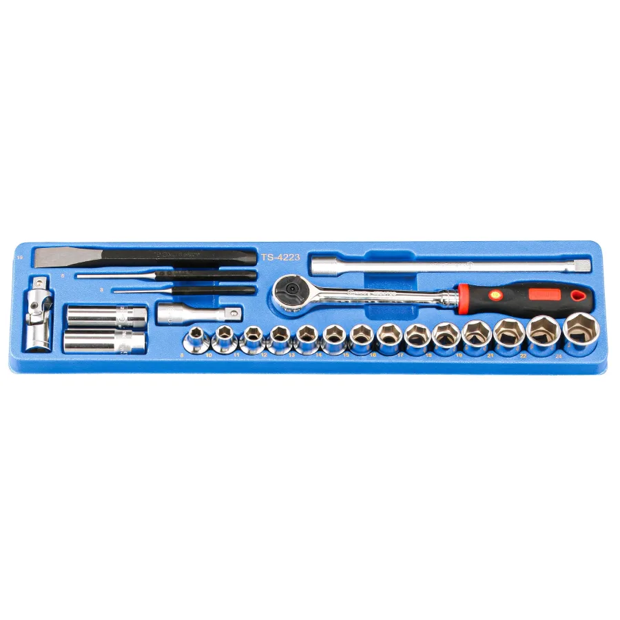 (image for) 23PC 1/2" Dr. Metric Hand Socket Set(MS-142TS)