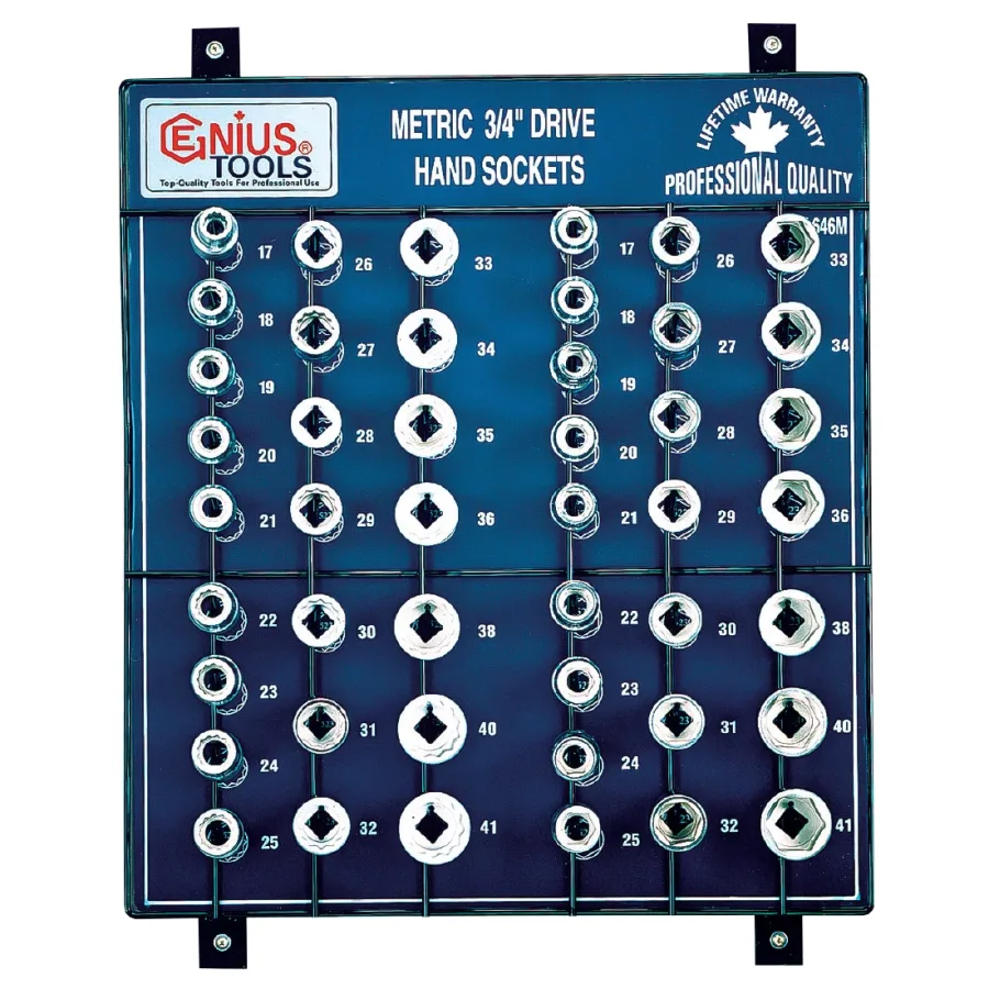 (image for) 46PC 3/4" Dr. Hand Sockets Display Board