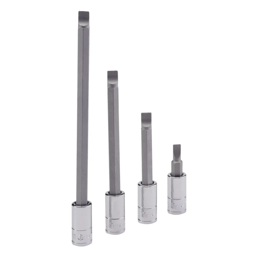 (image for) 1/4" Dr. 1.0 x 6.0mm Slotted Bit Socket 140mmL