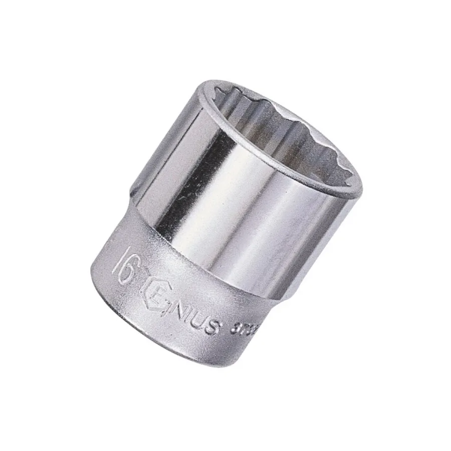 (image for) 3/8" Dr. 17mm Hand Socket 12-Point