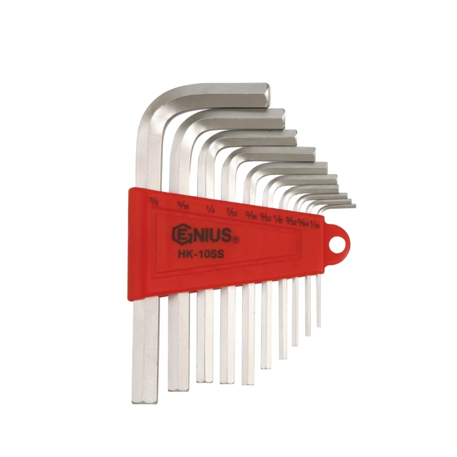(image for) 10PC L-Shaped SAE Hex Wrench Set -S2