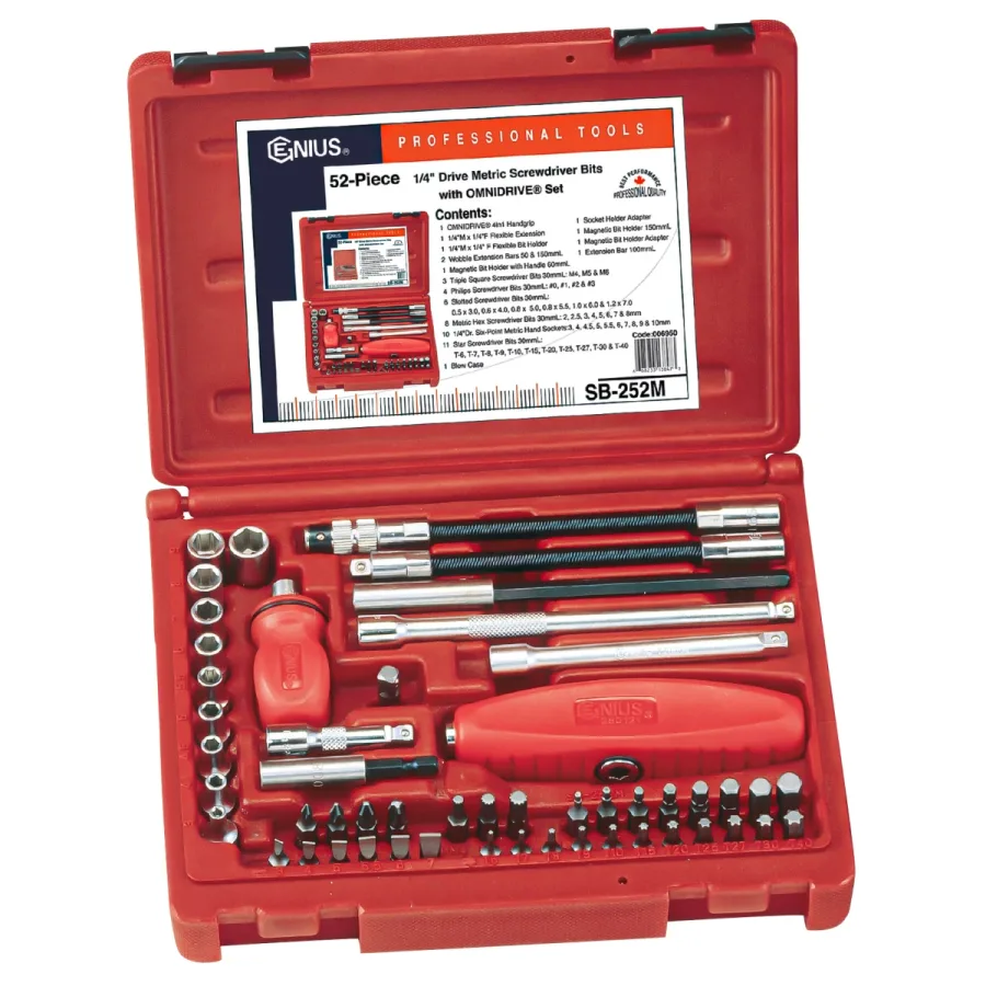 (image for) 52PC Metric Screwdriver Bits With OMNIDRIVE Set