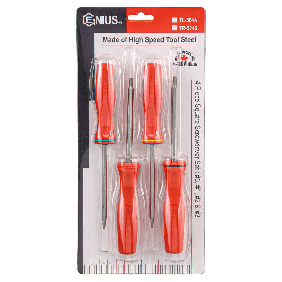 4PC Square Screwdriver Set