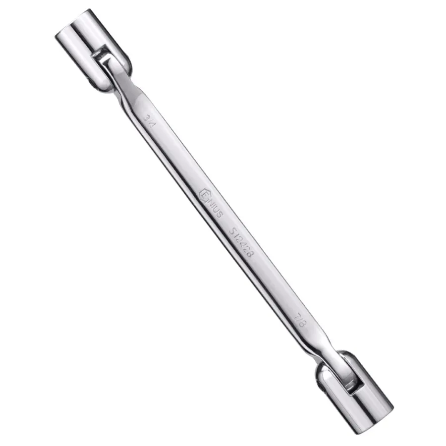 (image for) 3/8" x 7/16" Double Flexible Socket Wrench