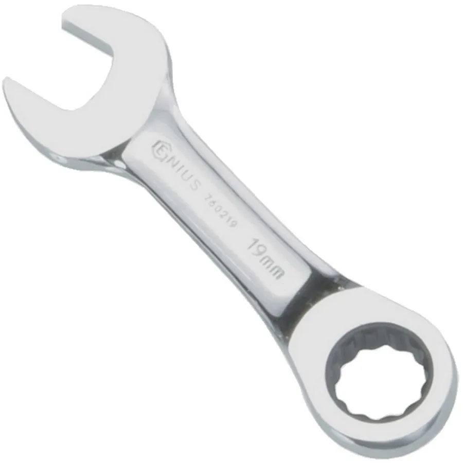 (image for) 5/8" 122mm Combination Stubby Ratcheting Wrench