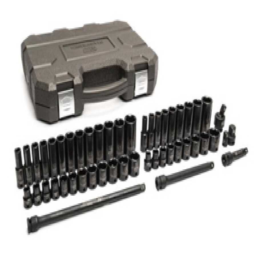 49 Pc 3/8" Drive 6 Point Standard & Deep Impact SAE/Metric Set