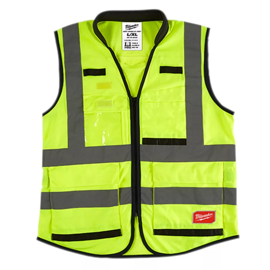 Hi Vis Yellow Prfrm Sfty Vest-L/XL (image for) Hi Vis Yellow Prfrm Sfty Vest-L/XL