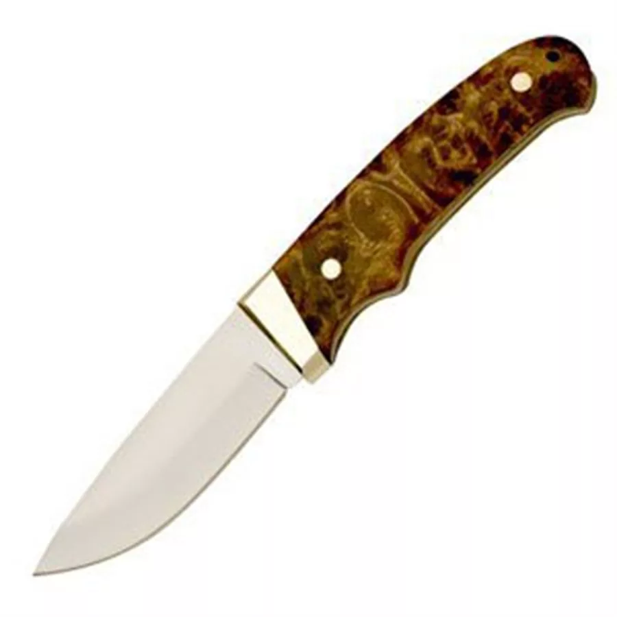 8.125 FIX BLADE IRON WOOD HANDLE LEATHER SHEATH 8.125 FIX BLADE IRON WOOD HANDLE LEATHER SHEATH