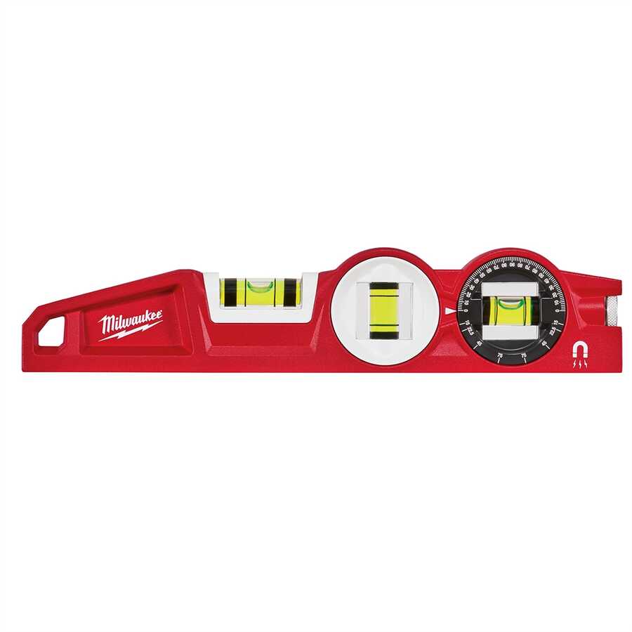 Milwaukee Electric Tools | 48-22-5210 | Milwaukee 10" Die Cast Torpedo Level with 360° Locking Vial