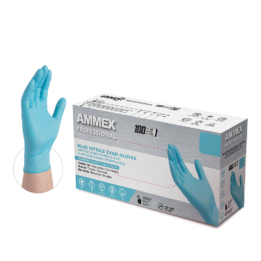 Nitrile PF Exam Gloves L