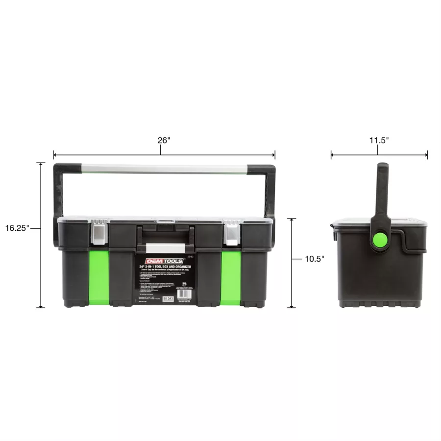 24IN TOOL BOX AND ORGANIZER