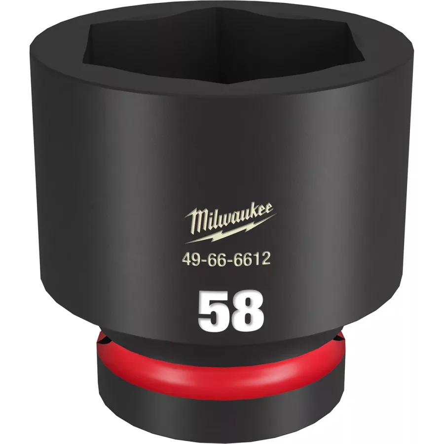SHOCKWAVE Imp Duty 1"Dr 58MM Std 6-PT Socket (image for) SHOCKWAVE Imp Duty 1"Dr 58MM Std 6-PT Socket