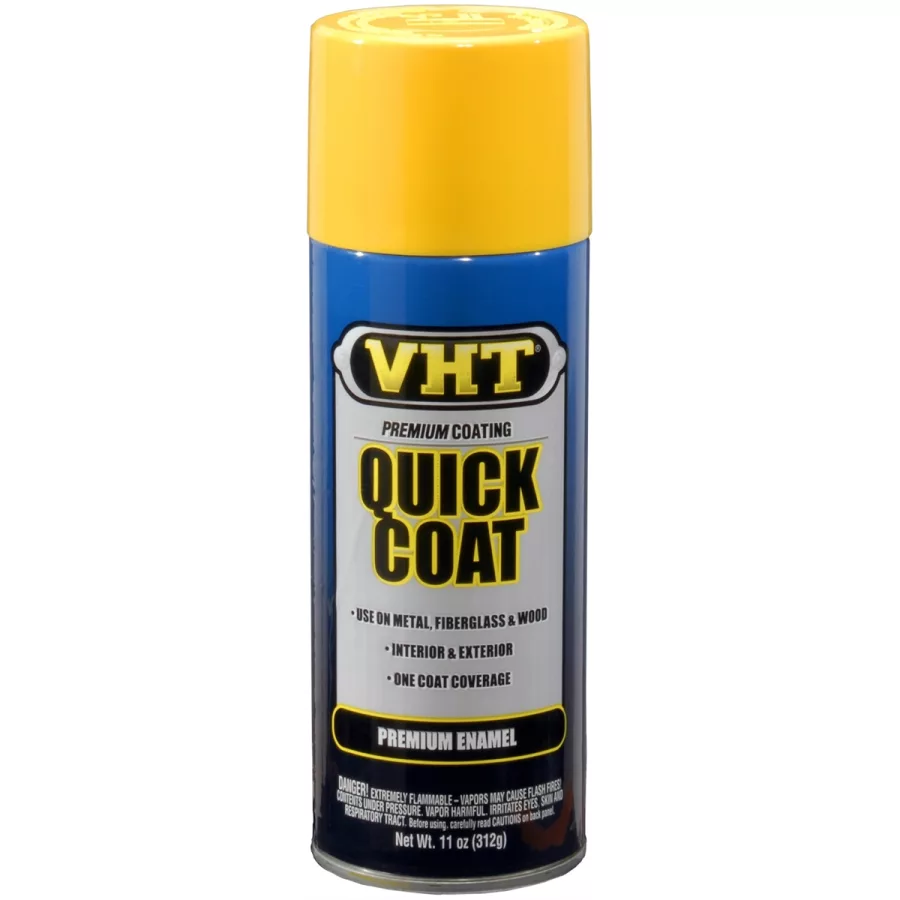 VHT Quick Coat Enamel; Bright Yellow; 11 oz. Aerosol VHT Quick Coat Enamel; Bright Yellow; 11 oz. Aerosol