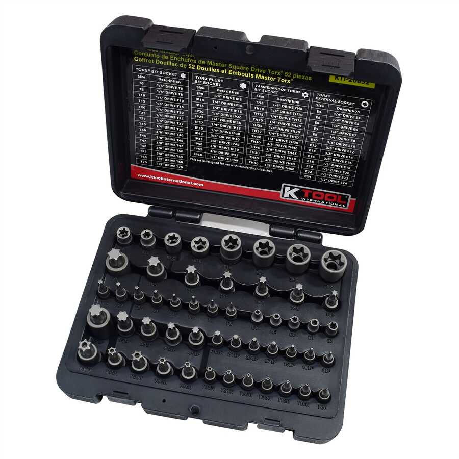 52-PC MASTER TORX SOCKET SET