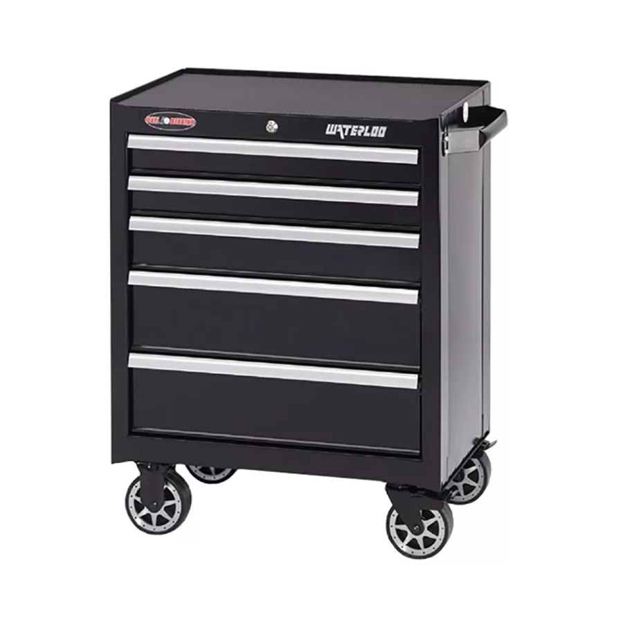 26 In. Black 5-Drawer Tool Cabinet