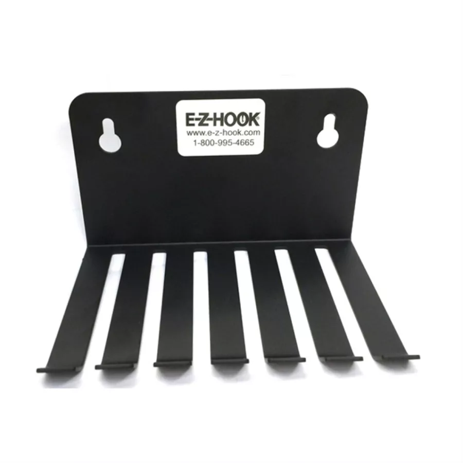 Six slot wall bracket for cable and test leads