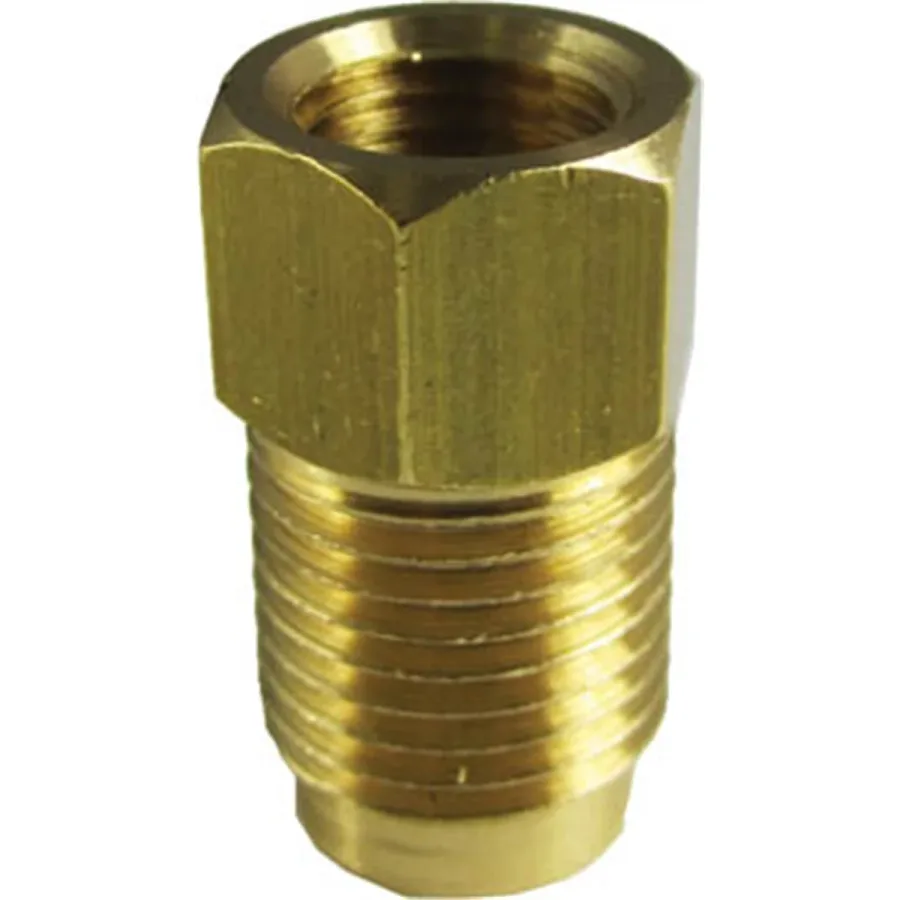 Brass Brake Line Adapter 3/16" x 516" x 1/2" x 20 TPI (image for) Brass Brake Line Adapter 3/16" x 516" x 1/2" x 20 TPI