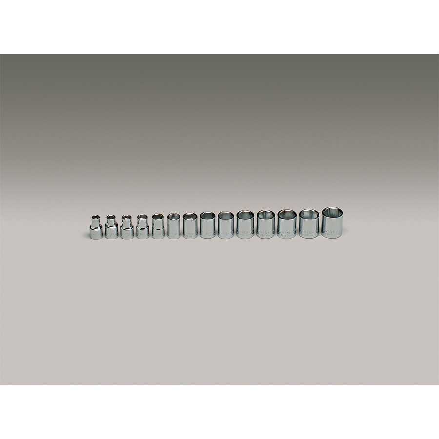 3/8"Dr 6Pt Std MM Skt Set 14Pc
