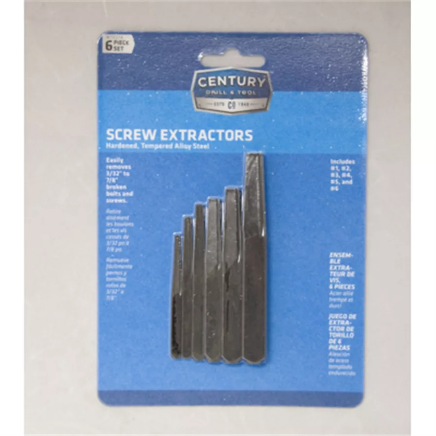 6 PC SET SF SCREW EXT CD 6 PC SET SF SCREW EXT CD