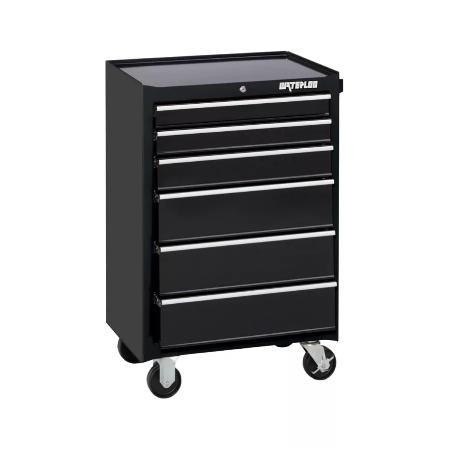 26 In. Black 6-Drawer Tool Cabinet