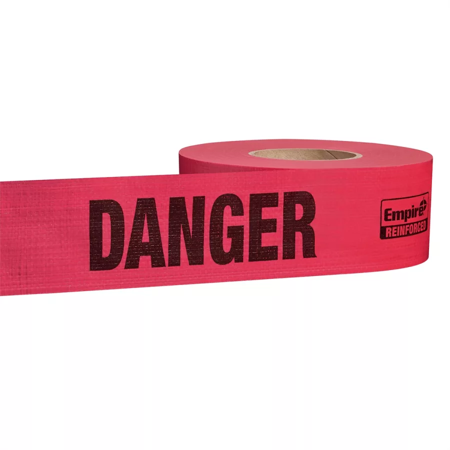 3" X 500 ft. Reinforced Danger/Danger Tape (image for) 3" X 500 ft. Reinforced Danger/Danger Tape