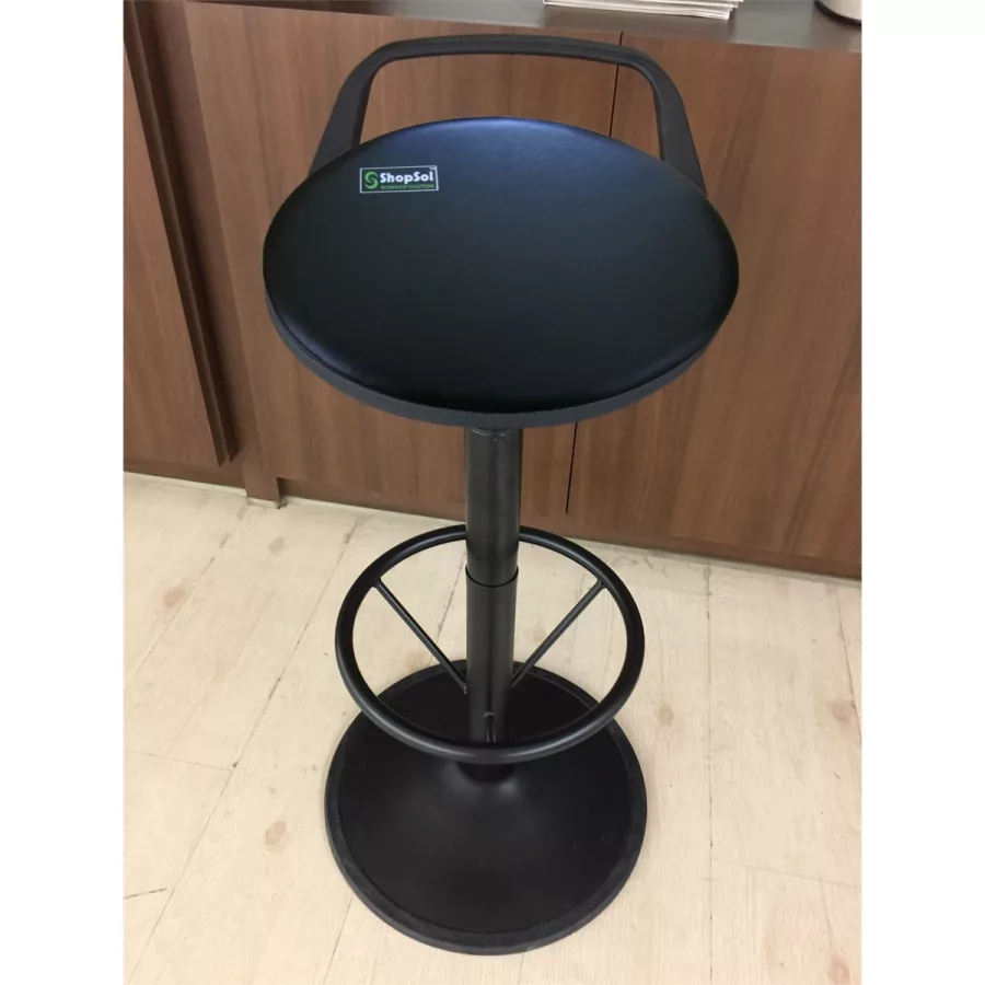 Service Desk Stool with Vinyl Seat