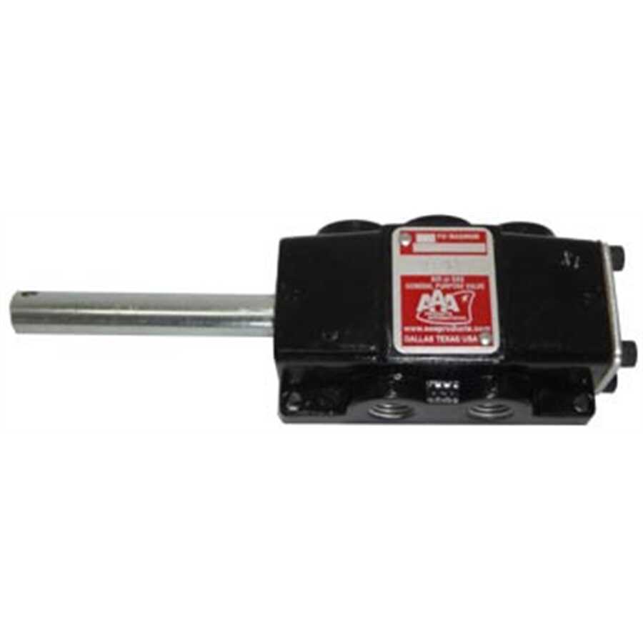 The Main Resource | 631VY | 4 Way Air Tire Valve with Internal Centering Spring