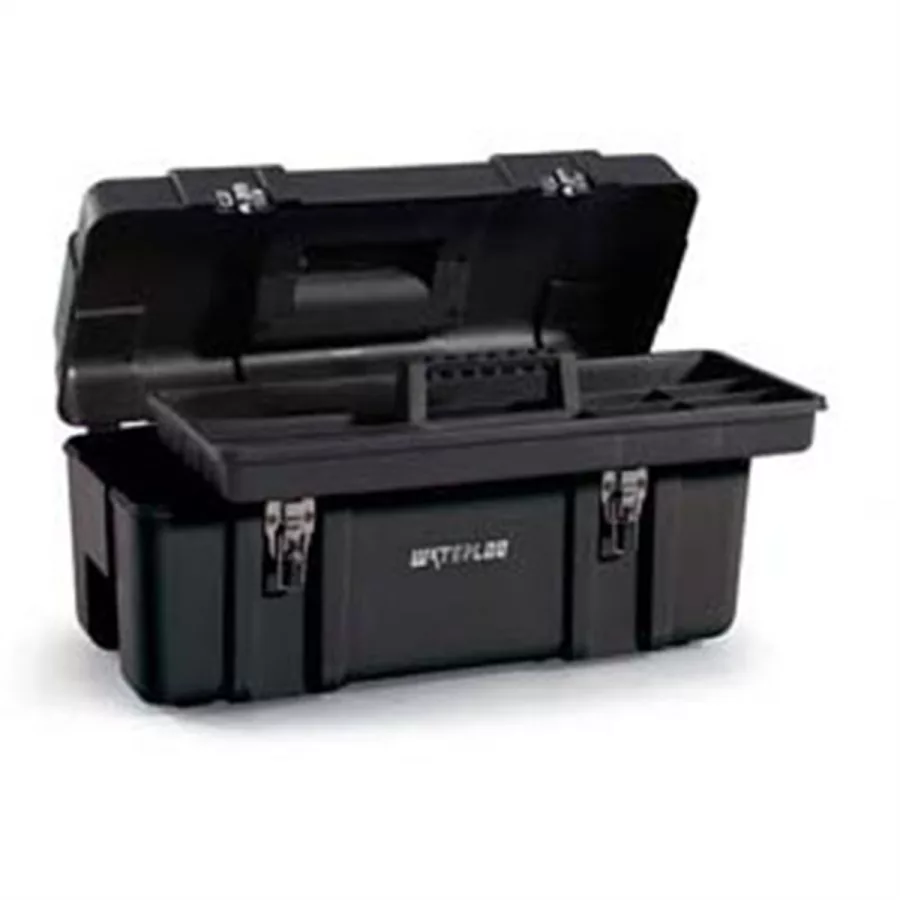 23 In. Plastic Hand Tool Box w/Tote