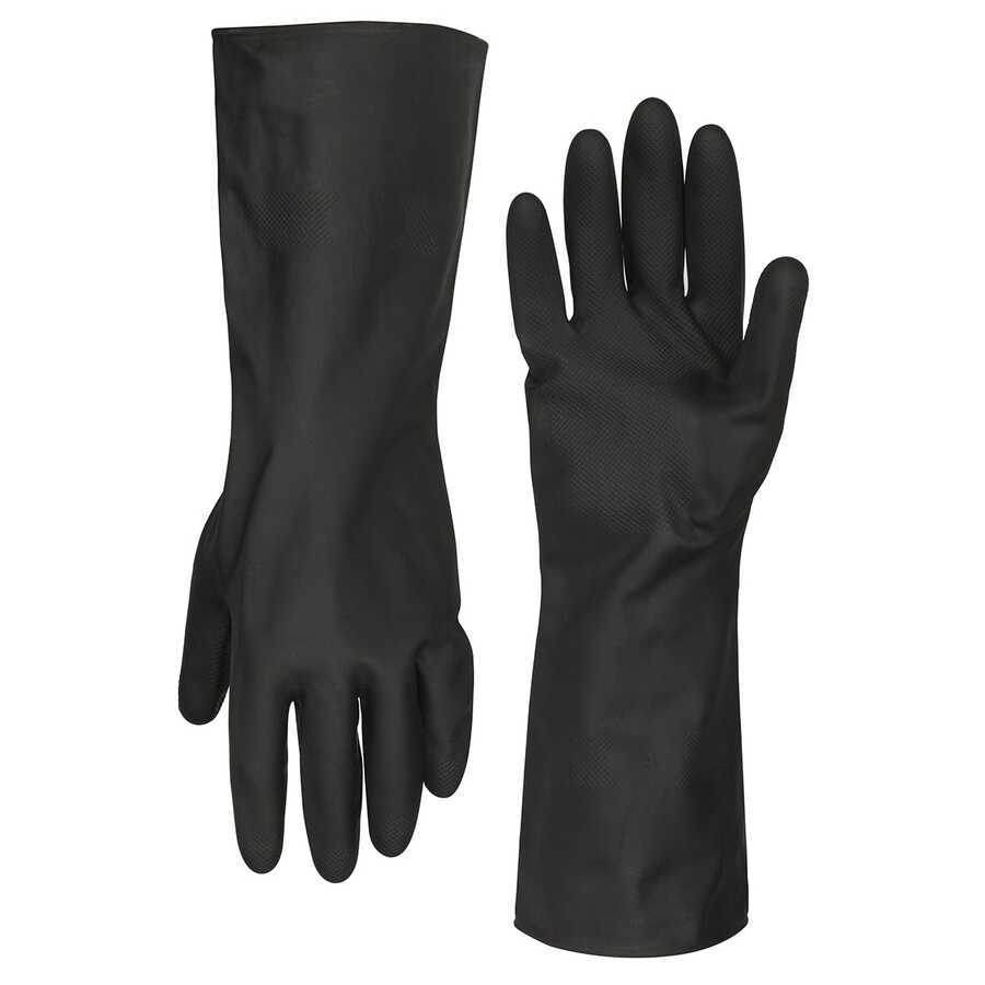 Cleaning Gloves Neoprene 13 in. Long Cuff Black L