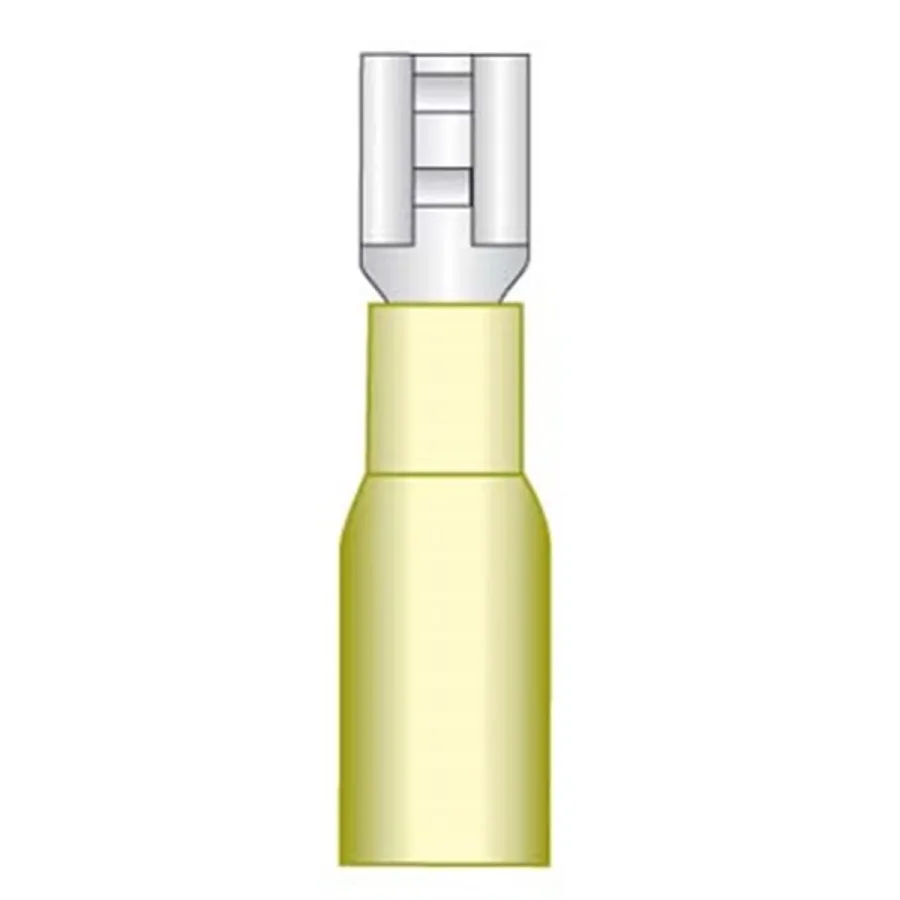(image for) 1/4" Heat Shrink Yellow Female Quick Dis. (12-10)