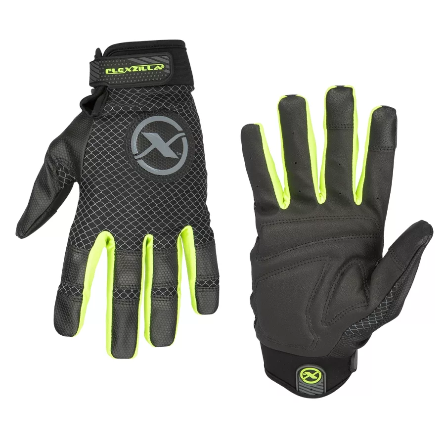 FlexFit Gloves Poly Palm Black/ZillaGreen XL