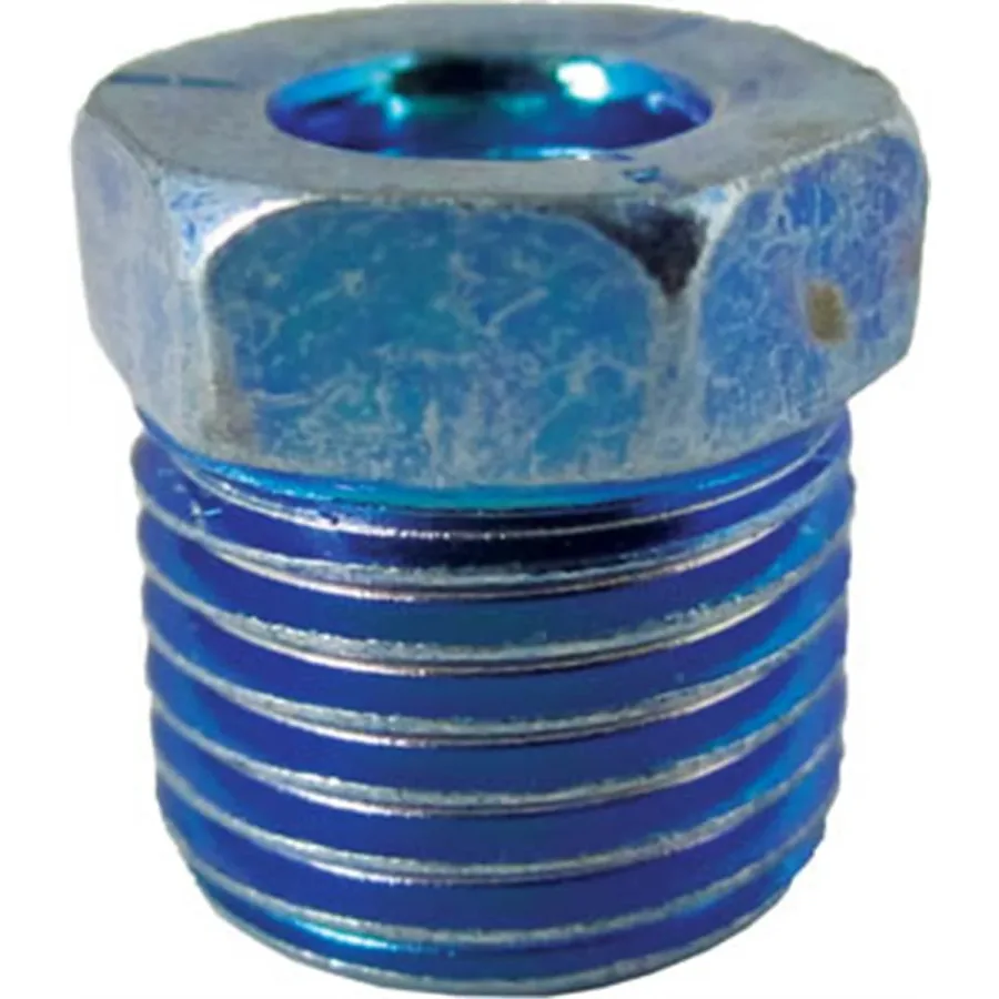 Oversized Steel Tube Nut 1/4" x 9/16" x 18 TPI Blue (image for) Oversized Steel Tube Nut 1/4" x 9/16" x 18 TPI Blue