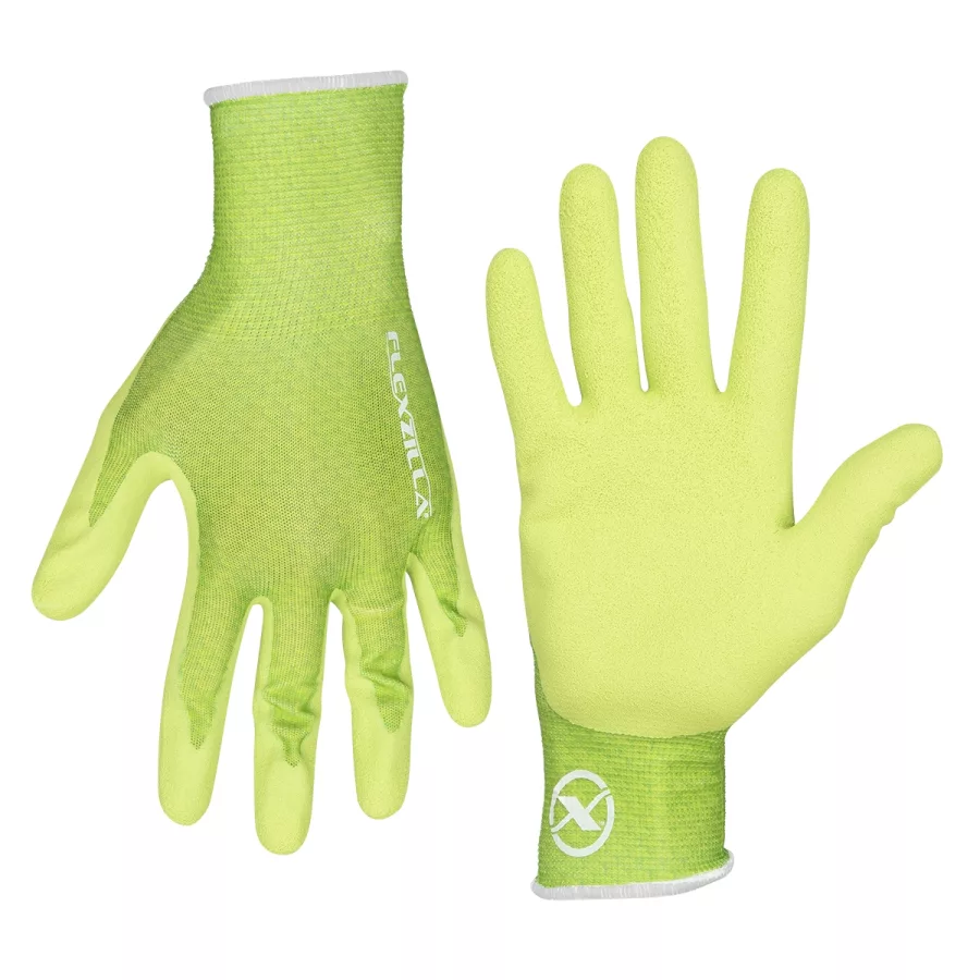 Foam Latex Dip Gloves ZillaGreen L