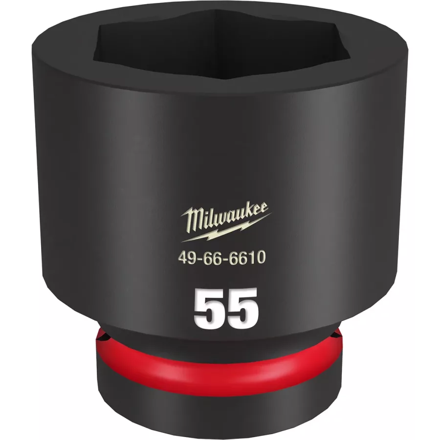 SHOCKWAVE Imp Duty 1"Dr 55MM Std 6-PT Socket (image for) SHOCKWAVE Imp Duty 1"Dr 55MM Std 6-PT Socket