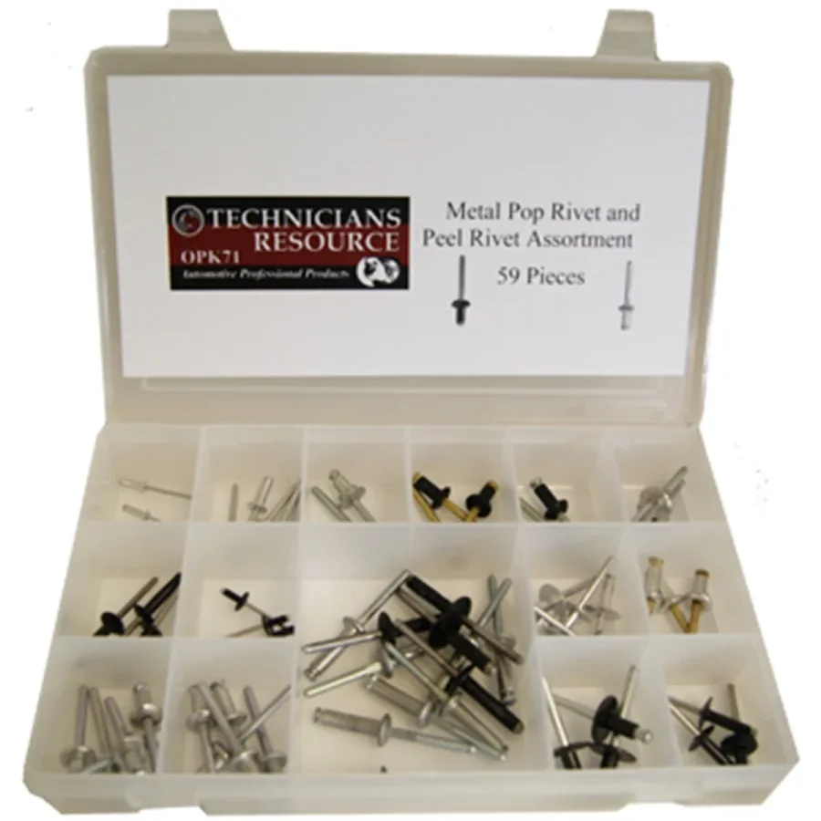 All Metal Rivet Assortment (59 Pcs) (image for) All Metal Rivet Assortment (59 Pcs)
