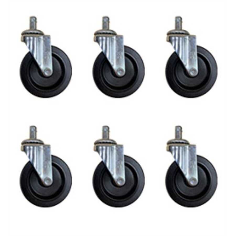 3? Push-in Type Casters Set of 6