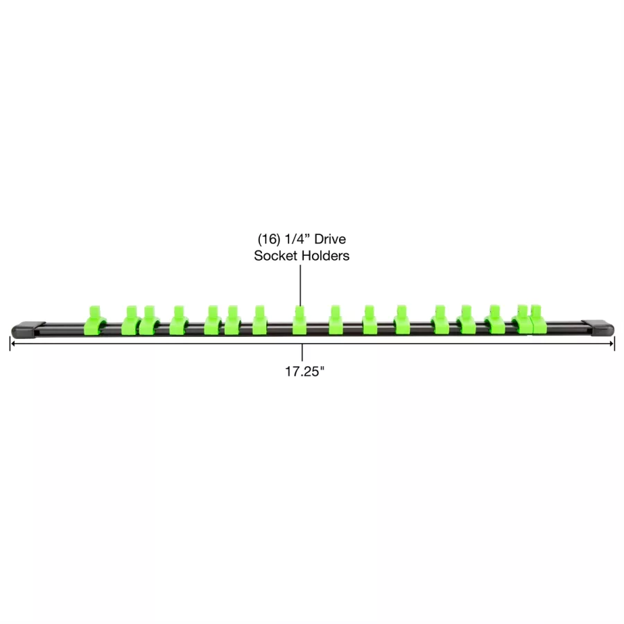 1/4IN DR SOCKET RAIL BLACK