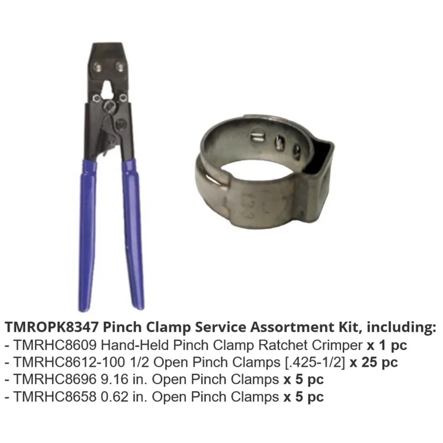 PINCH CLAMP SERVICE ASSORTMENT (image for) PINCH CLAMP SERVICE ASSORTMENT