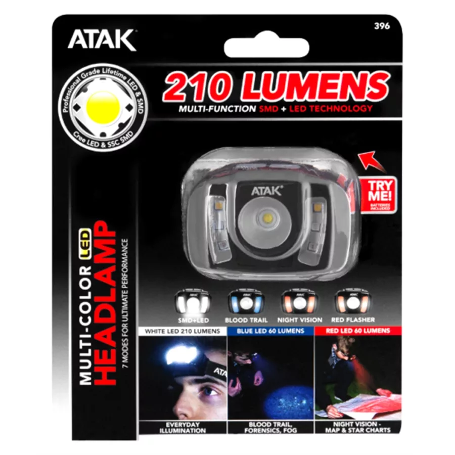ATAK 210 LM Multi-Function Headlamp ATAK 210 LM Multi-Function Headlamp