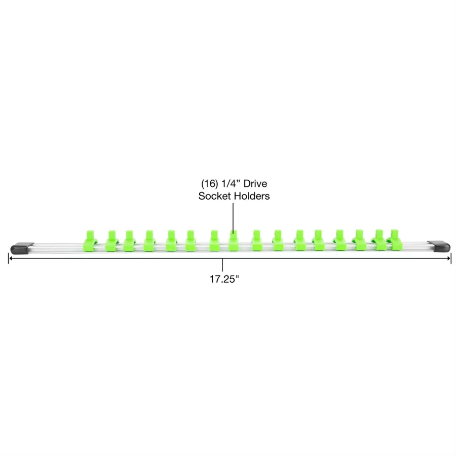 1/4IN DR SOCKET RAIL SILVER