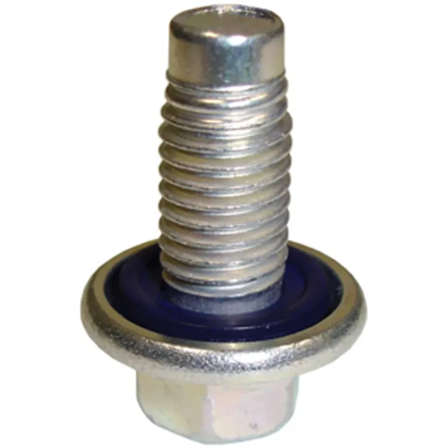 Drain Plug 12mm x 1.75" with Inset Rubber Gasket (image for) Drain Plug 12mm x 1.75" with Inset Rubber Gasket